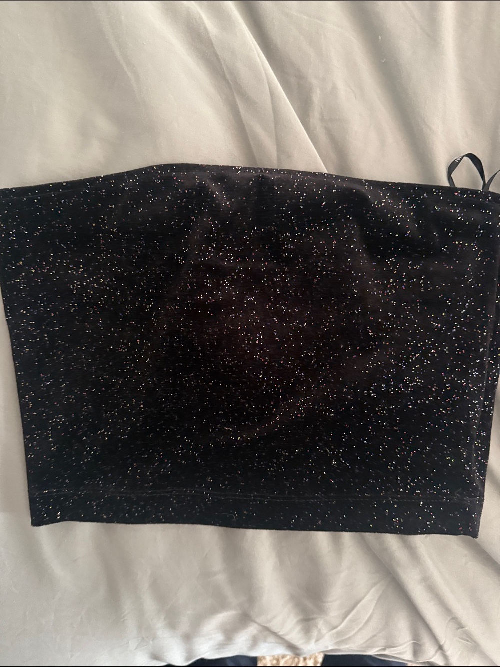 Black Sparkle Tube Top